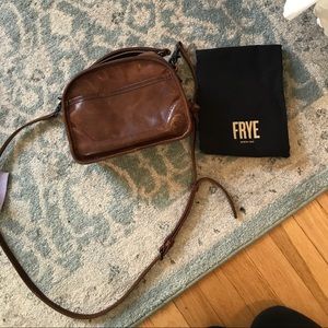 Frye leather crossbody bag brown